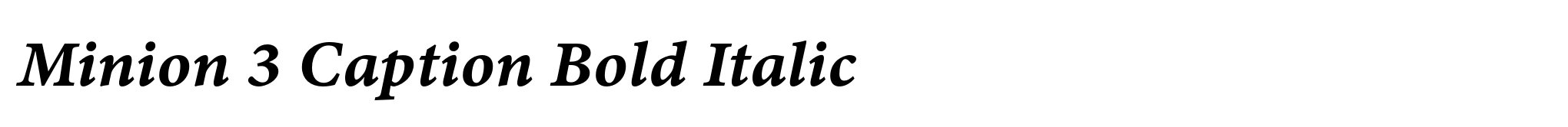 Minion 3 Caption Bold Italic image